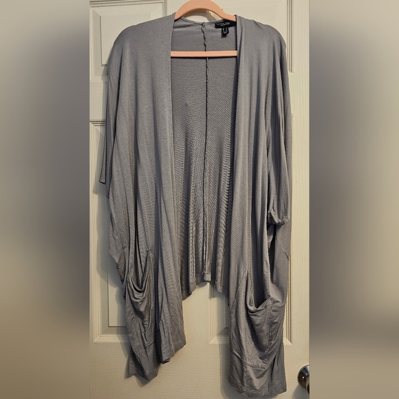 Susan Graver Sweaters - Susan Graver Women's Top Sweater Weekend Regular Jersey Knit Gray Large